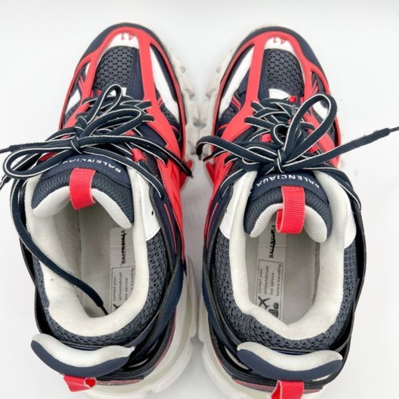 $1350 Men's Balenciaga LED Track Sneakers Blue Red Sz EU 41 US / 8 - Picture 6 of 11